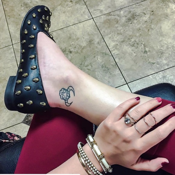 N.Y.L.A. Shoes - Skull Flat Boyfriend Oxford Loafers